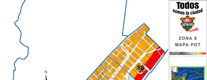 Mapa zona 8 Ciudad Guatemala